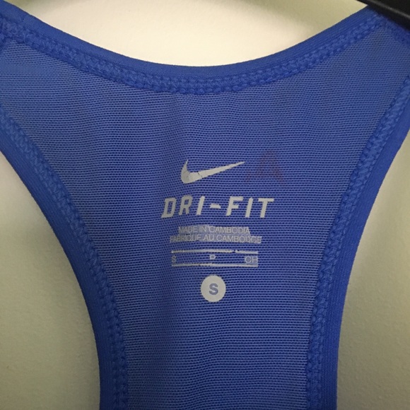 NIKE DRI-FIT Blue Sports Tank Top - Picture 2 of 9